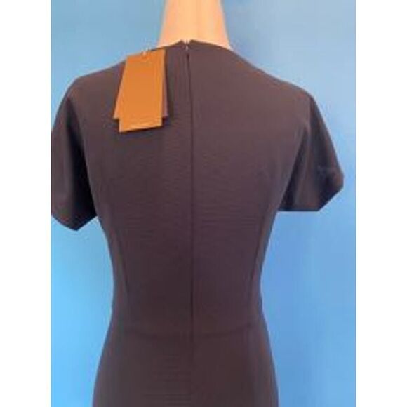 NWT Made in Portugal BOSS Hugo Boss Datera Minimalist Shift Dress Dark Blue 0 - Picture 9 of 12